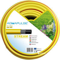 Шланг поливальний Aquapulse Stream Жовтий 5/8" 50 м Універсальний шланг для поливу Садовий шланг