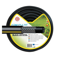 Шланг поливальний Aquapulse Black Crystal 20 м 5/8" Армовані шланги для поливу городу Водяний шланг
