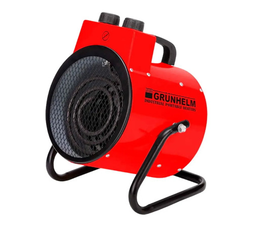 Теплова гармата Grunhelm GPH-3000 265х325х350 мм Обігрівач для технічних приміщень Вітродуйчик