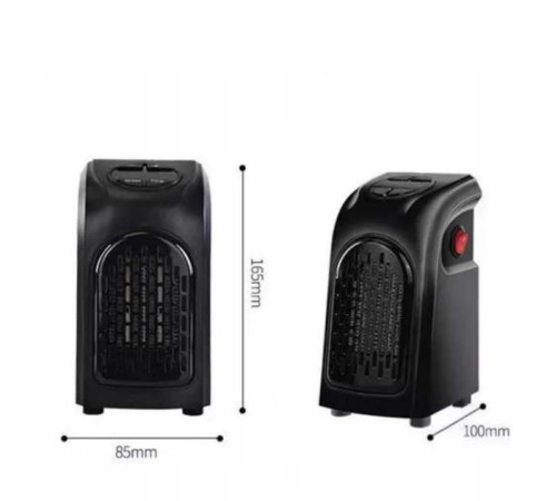 Тепловентилятор Handy Heater 400 Вт 165х100х85 мм Компактний кімнатний нагрівач Електричний тепловентилятор з таймером