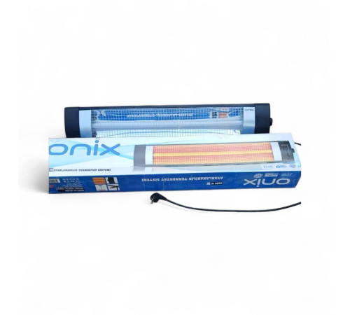 Інфрачервоний обігрівач з підставкою Onix 2000 970х185х50 мм Електрообігрівач Безпечний обігрівач для дачі
