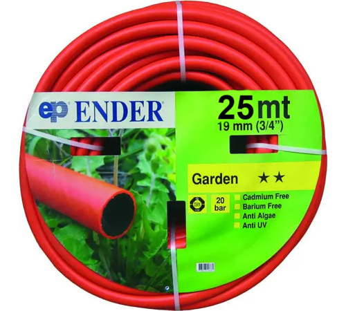 Шланг садовий Ender Garden 3/4" 25 м Садовий шланг для поливу Поливальний шланг 25 метрів