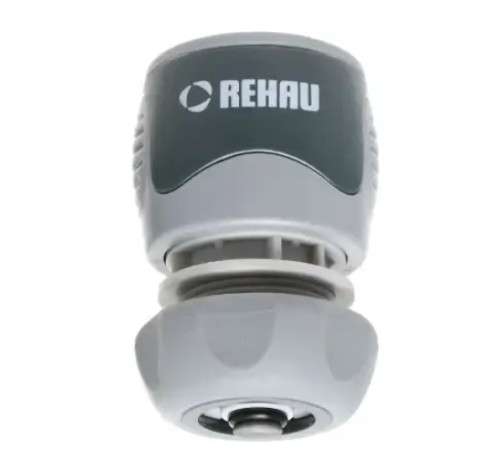 Конектор з аквастопом для шлангу Rehau 3/4'' Comfort 203275 Пластиковий конектор для поливного шлангу