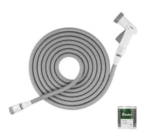 Шланг з пістолетом для поливу Вradas Secret Hose WSCH1030G Сірий 10-30 м Розтяжний поливальний шланг Хороший шланг для поливу