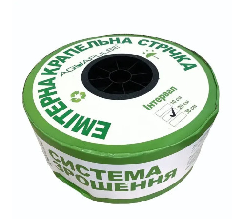Емітерна крапельна стрічка Aquapulse 1.38 л/г Крок 10 см 1000 м Крапельна стрічка емітерна для городу