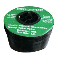 Емітерна крапельна стрічка Super Drip Tape D16 Крок 10 см 500 м Шланг крапельного зрошення Стрічка крапельна для поливу