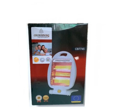 Обігрівач кварцовий Crownberg CB-7745 800W Інфрачервоний кварцовий обігрівач Теплонагрівач