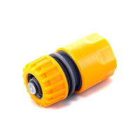 Конектор для шлангів Yimai 5810 1/2"-5/8" З аквастопом Садовий з'єднувач на шланг Пластиковий конектор на шланг