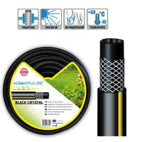 Шланг поливальний Aquapulse Black Crystal 1"x25 м Чорний поливальний шланг Поливальний шланг