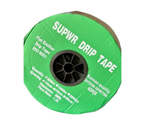 Емітерна крапельна стрічка Super drip tape Крок 10 см 1000 м Стрічка крапельного поливу для теплиць