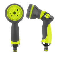 Пістолет для поливу Bradas Ergonomic Lime line LE-5114 8-функціональний пістолет-розпилювач Водяний пістолет для поливу