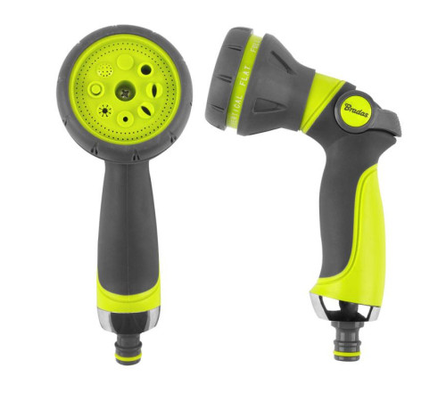 Пістолет для поливу Bradas Ergonomic Lime line LE-5114 8-функціональний пістолет-розпилювач Водяний пістолет для поливу