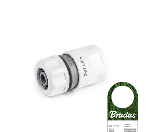 Конектор 3/4" Bradas Standard White Line WL-2130 Пластиковий конектор для садового шланга
