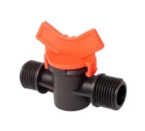 Кран для поливу 1/2" х 1/2" із зовнішньою різьбою Santehplast SL-011-8 Фітинг-кран для системи крапельного поливу