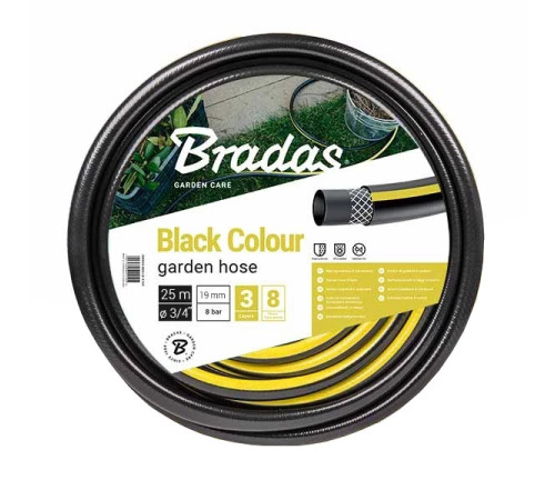 Шланг для поливу Bradas Black Colour WBC3/425  3/4" 25м Поливний шланг для дому