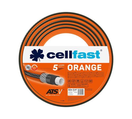 Шланг садовий Cellfast Orange 3/4” 50 м Шланги для поливу Універсальний поливальний шланг