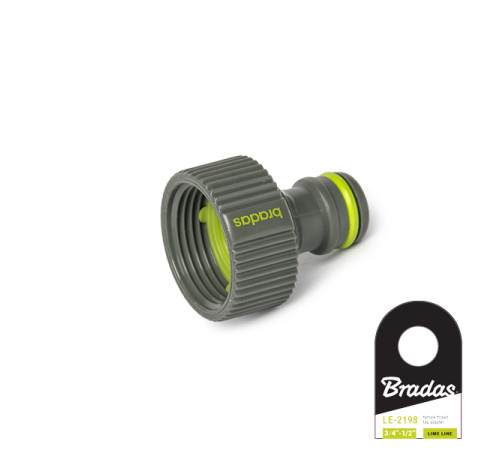 Адаптер на кран з внутрішньою різьбою 3/4" Bradas Lime line LE-2195 Адаптер-перехідник для садових шлангів