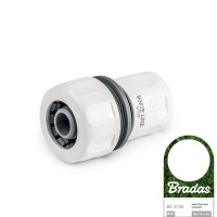 Коннектор 3/4" Bradas Stop White Line WL-2150 Пластиковий коннектор для поливальних шлангів