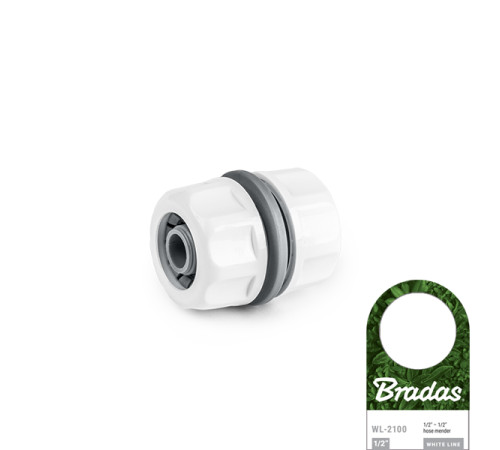 Муфта з'єднувальна 1/2" Bradas White Line WL-2100 Пластикова з'єднувальна муфта для шланга