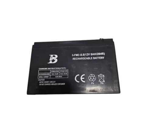Акумулятор для акумуляторних обприскувачів 12V/8A 151х65х94 мм