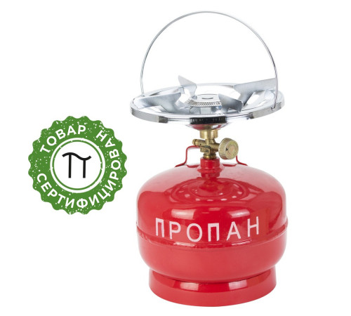 Баллон газовый с конфоркой 5л SIGMA (2903211) Газовый баллон с горелкой | Туристический газовый баллон