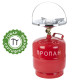 Баллон газовый с конфоркой 8л SIGMA (2903221) Газовый баллон с горелкой | Туристический газовый баллон
