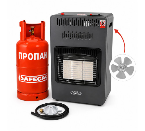 Газо-електричний інфрачервоний обігрівач Super Gaz KH10 Turbo 26,4л