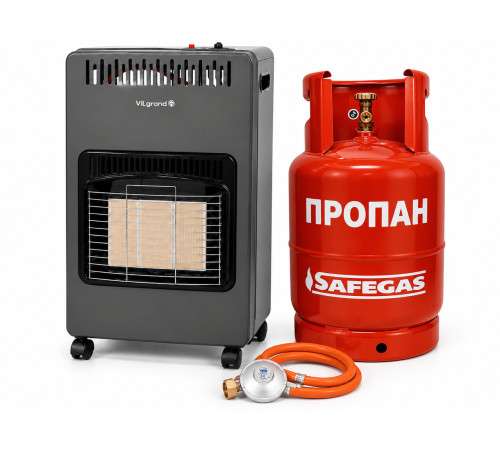 Газовий інфрачервоний обігрівач Vilgrand VGH421 з балоном 26,4л
