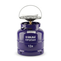 Балон газовий з конфоркою 12л SIGMA (2903241) Газовий балон з пальником Туристичний газовий балон