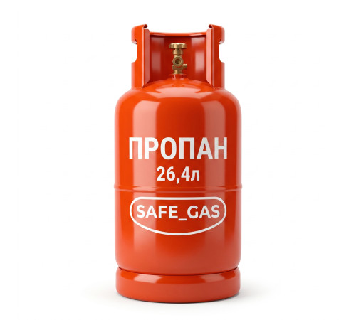 Газовий побутовий балон Safegas Propan-Butan 26,4л пропановий