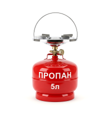 Балон газовий з конфоркою 5л SIGMA (2903211)  Газовий балон з пальником | Туристичний газовий балон