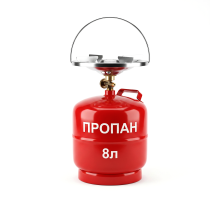 Балон газовий з конфоркою 8л SIGMA (2903221) Газовий балон з пальником | Туристичний газовий балон