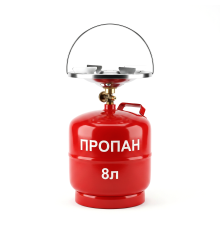 Балон газовий з конфоркою 8л SIGMA (2903221) Газовий балон з пальником | Туристичний газовий балон