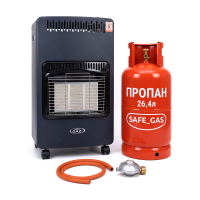 Газовий комплект інфрачервоний газ Super Gaz KH10 з балоном 26,4 л Газо-електричний інфрачервоний обігрівач