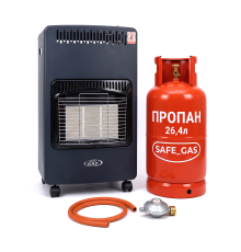Газовий комплект інфрачервоний газ Super Gaz KH10 з балоном 26,4 л Газо-електричний інфрачервоний обігрівач